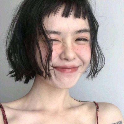 Super cute and playful avatar of a girl with short hair. A super pretty and elegant beauty avatar.
