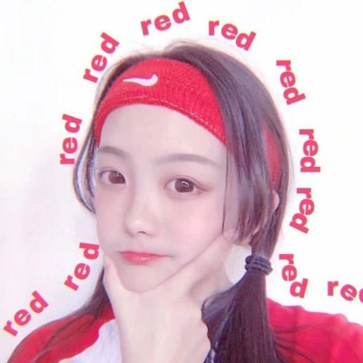 The avatars of red-colored ins trendy girls are very textured. The avatars of ins trendy internet celebrity girls are really real.