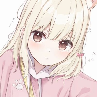 Cute pink and beautiful anime avatar XNUMXD picture Cute, smart and beautiful cartoon female head
