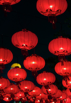 A complete collection of pictures of hometown lantern scenery