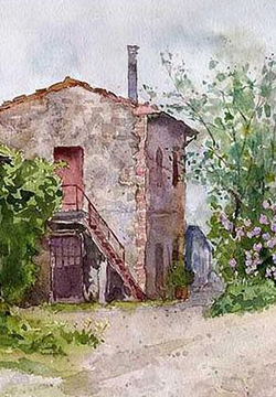 Beautiful collection of watercolor landscape pictures