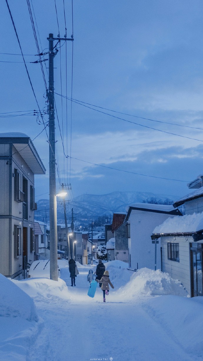 大雪房屋街道唯美图片(5)