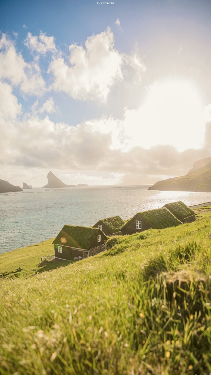 Beautiful pictures of beautiful islands mural with blue sky