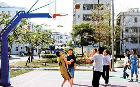 Aesthetic pictures of playing basketball. The wind is very light, the clouds are very light, and the gaze is filled with changes in the sea.