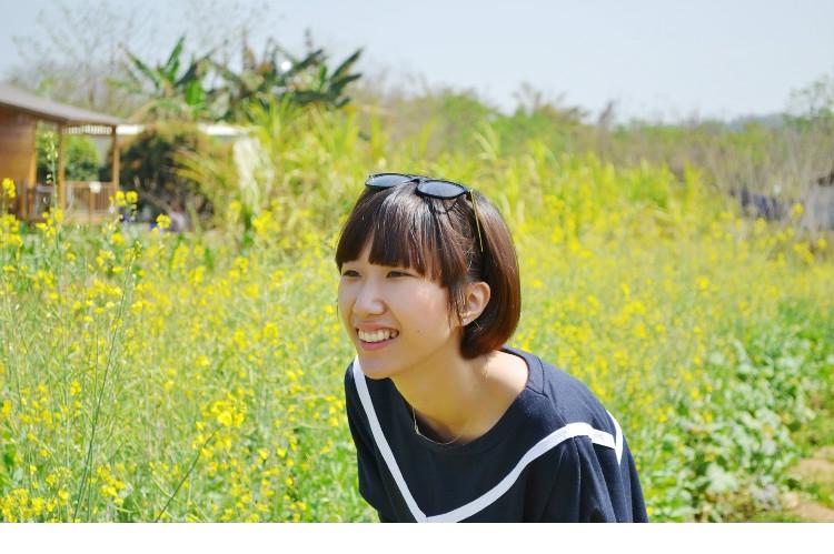 Beautiful outdoor photo of playful girl