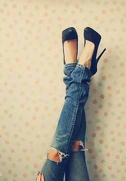 Beautiful girls love high heels material