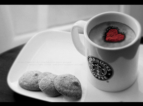 Beautiful cup of coffee artistic conception picture photo