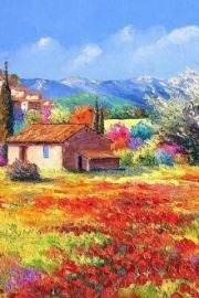 Dream pastoral life hand-painted beautiful artistic conception pictures